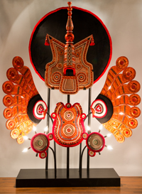 kerala sutra designed by Sahil & Sarthak for Somnay Mango Tree - theyyum hanging lamp